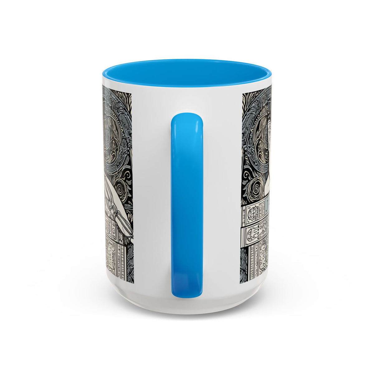 Well Read Siamese Cat Mug | Color Accent Ceramic Mug