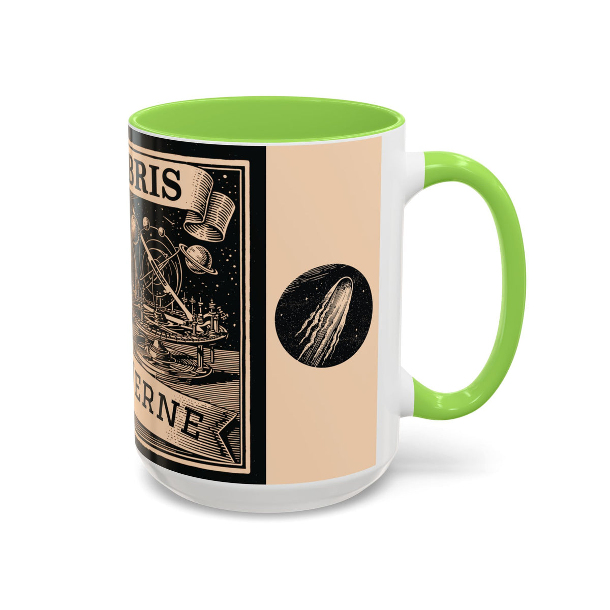 Jules Verne Ex Libris Vintage Science Fiction Coffee Mug (11oz & 15oz)