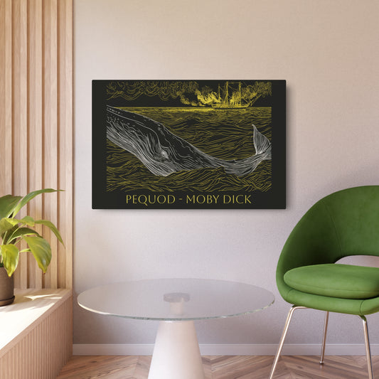 Voyage of the Pequod — Moby Dick Nautical Art Decor