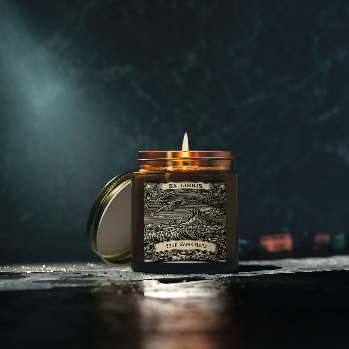 Ex Libris Scented Candle — Personalized, 4oz/9oz