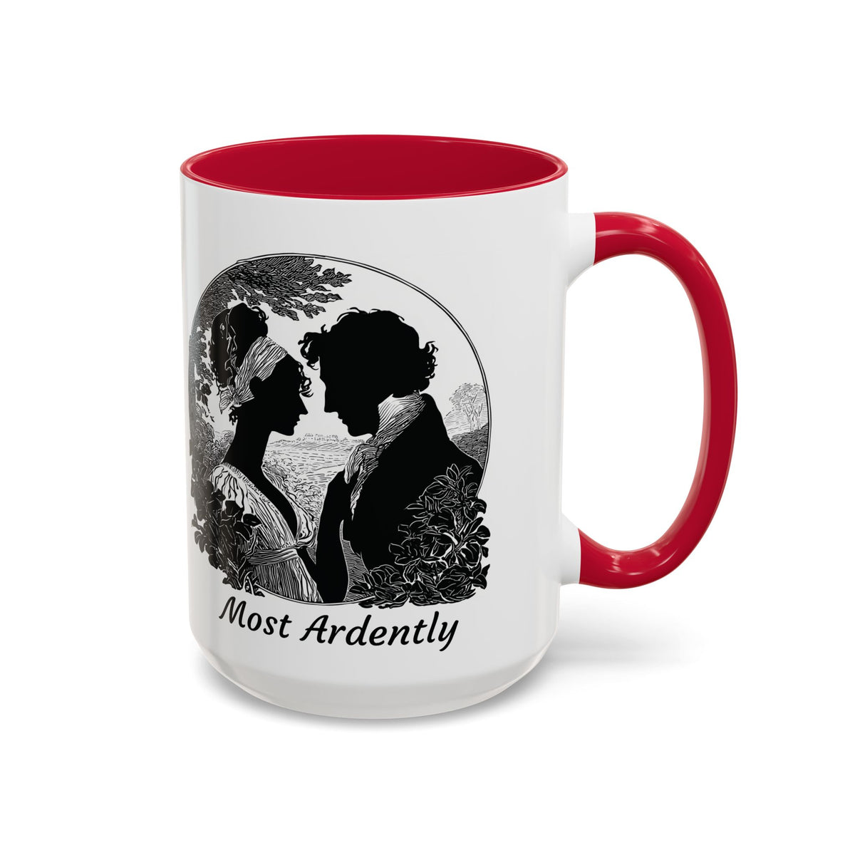 Regency Silhouette 'Most Ardently' Mug, Ceramic Coffee Mug | 11oz or 15oz