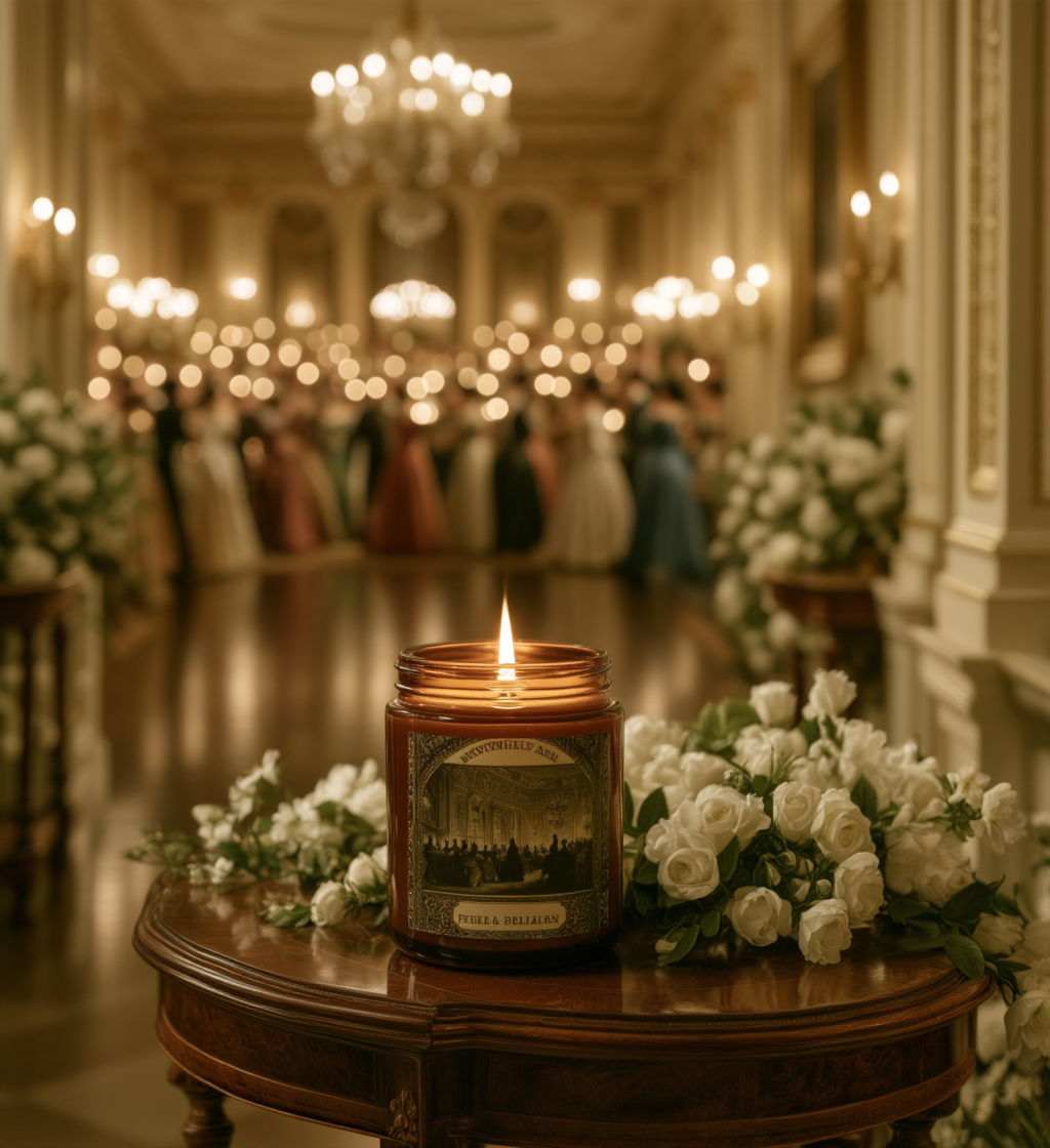 Netherfield Ball Illustration Candle | Soy Wax Candle