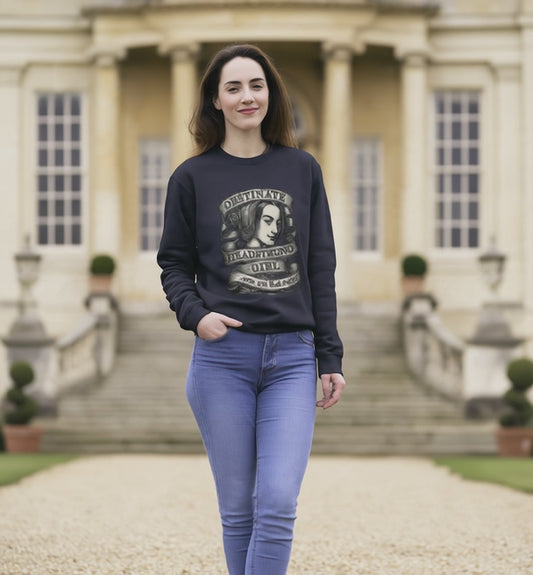 Headstrong Girl Sweatshirt — "Obstinate, Headstrong Girl" Vintage Banner Crewneck
